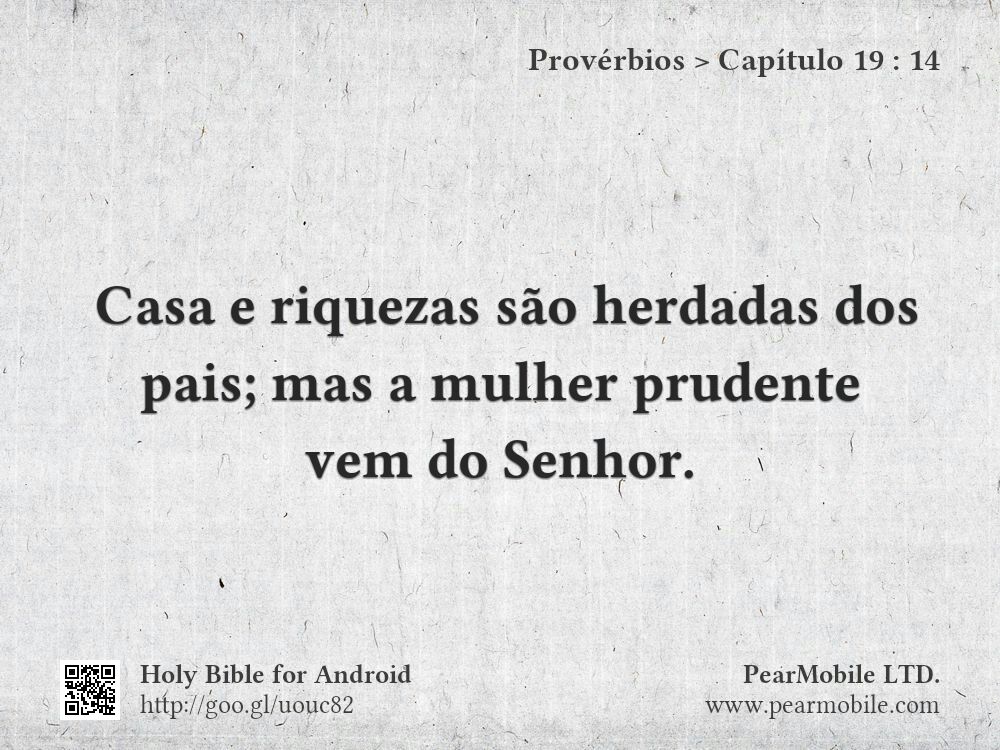 Provérbios, Capítulo 19:14